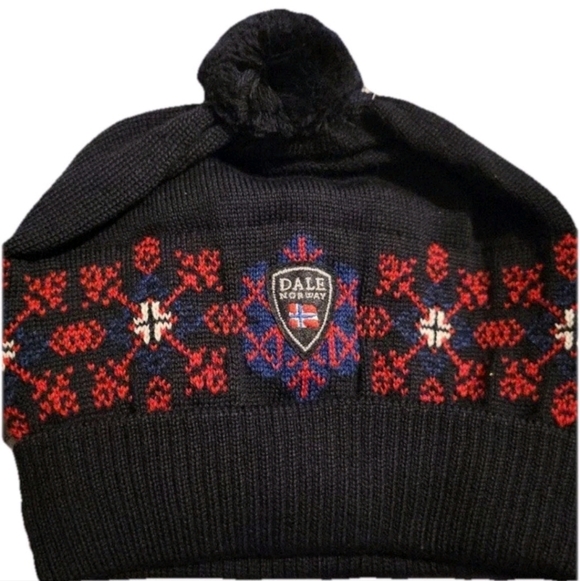Dale of Norway OBERSTDORF Merino Wool Pom Pom Beanie Hat Ski Outdoor Winter NWT - Picture 11 of 11